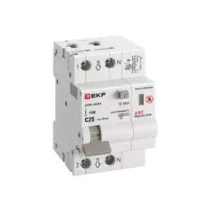 УЗДП+АВДТ 25А 30мА afdd-rcbo-2-25C-30em-pro