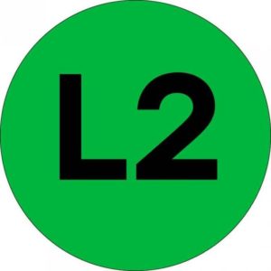 an-2-15-1 Наклейка "L2" d=20мм EKF PROxima