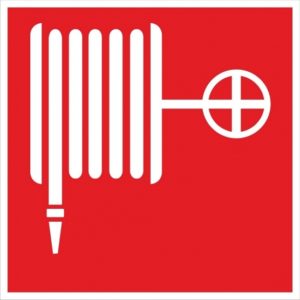 Знак F 02 Пожарный кран 150х150 мм, пленка самоклеящаяся ГОСТ Р 12.4.026-2001 EKF an-f-02