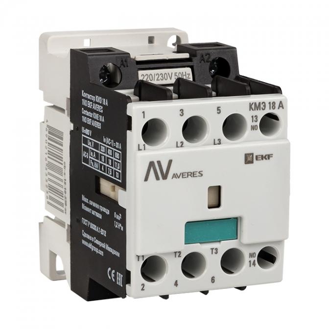 ctr-s-22-01-400-av Контактор КМЭ 22А 1NC 400В АС EKF AVERES