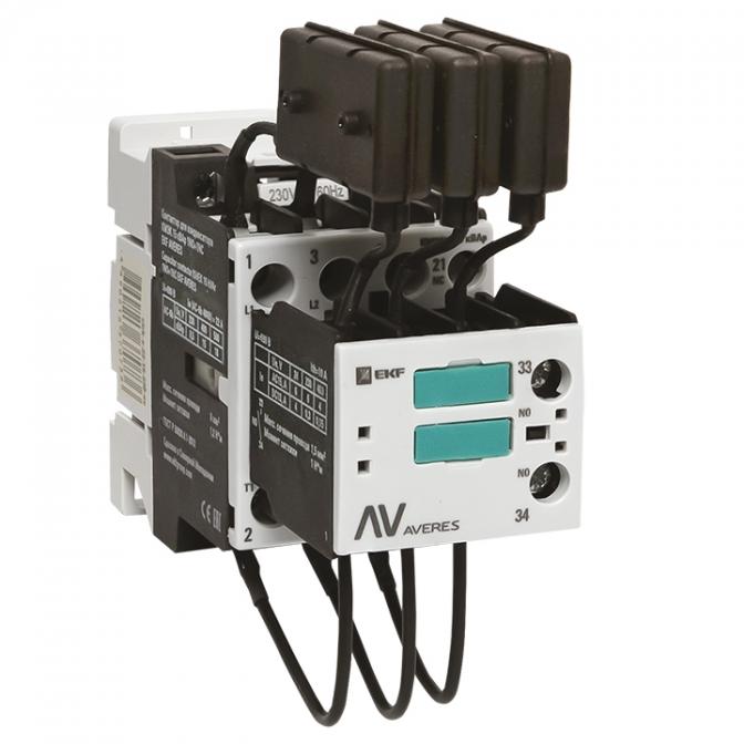 ctrk-s-22-15-230-av Контактор для конденсатора КМЭК 15 кВАр 230В 1NО+1NC EKF AVERES