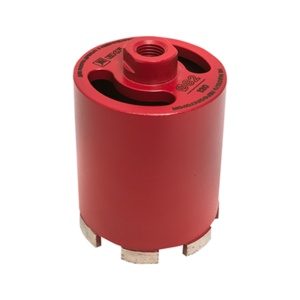 Коронка алмазная (верхнее пылеудаление) DCH-82/120MHS (120мм) Micro Hit Laser M16 EKF Professional dch-82-120-mhs-m16