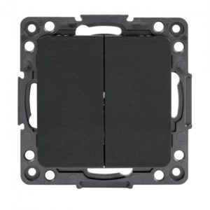 EZV10-023-20 Стокгольм Механизм Выключателя 2-кл. 10А в/к черный EKF PROxima