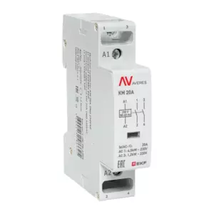Контактор модульный КМ 20А 2NО 230VAC (1 мод.) AVERES EKF