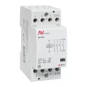 Контактор модульный КМ 25А 4NO 230VAC (2 мод.) AVERES EKF