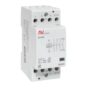 Контактор модульный КМ 25А 4NO 24VAC (2 мод.) AVERES EKF