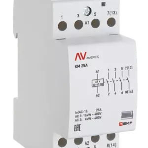 Контактор модульный КМ 40А 1NC+1NO 24VAC (2 мод.) AVERES EKF
