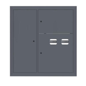 Щит этажный 2 кв. слаботочка слева RAL7024 (1000х950х150) EKF PROxima mb29-v-2z-ral7024