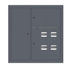 Щит этажный 4 кв. слаботочка слева RAL7024 (1000х950х150) EKF PROxima mb29-v-4z-ral7024