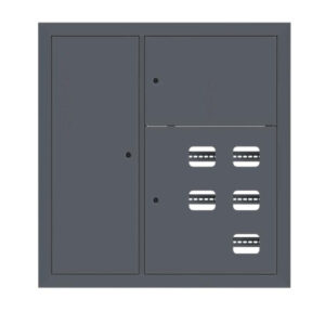 Щит этажный 5 кв. слаботочка слева RAL7016 (1000х950х150) EKF PROxima mb29-v-5z-ral7016