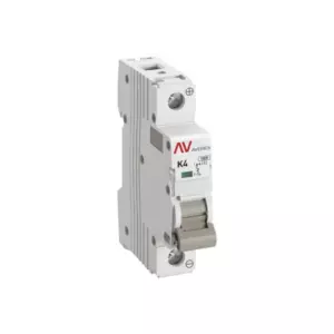 Выключатель автоматический AV-10 DC 1P 4A (K) 10kA EKF AVERES mcb10-DC-1-04K-av