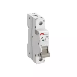 Выключатель автоматический AV-10 DC 1P 4A (L) 10kA EKF AVERES mcb10-DC-1-04L-av