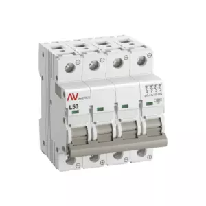 Выключатель автоматический AV-10 DC 4P 50A (L) 10kA EKF AVERES mcb10-DC-4-50L-av