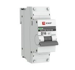 Автоматический выключатель 1P 16А (D) 10kA ВА 47-100 EKF PROxima