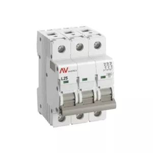 Выключатель автоматический AV-6 3P 25A (L) 6kA EKF AVERES mcb6-3-25L-av