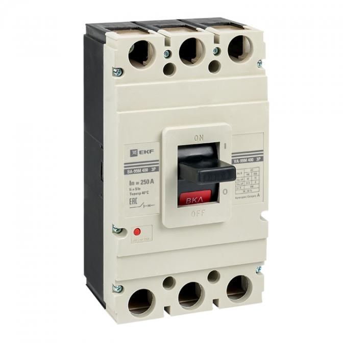 mccb99-3P5In400-250m Выключатель автоматический ВА-99М 400/250А 3P 5In 42кА EKF PROxima
