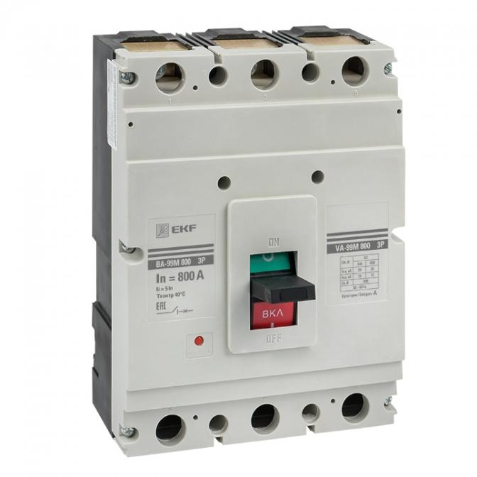 mccb99-3P5In800-630m Выключатель автоматический ВА-99М 800/630А 3P 5In 35кА EKF PROxima