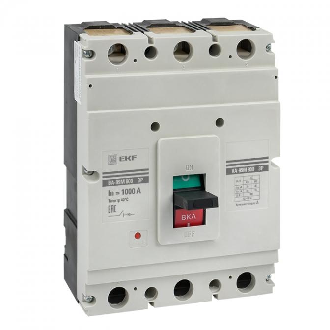mccb99-800-1000m Выключатель автоматический ВА-99М 800/1000А 3P 50кА EKF PROxima