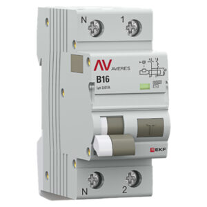 Дифференциальный автомат DVA-6 1P+N 16А (B) 10мА (AC) 6кА EKF AVERES rcbo6-1pn-16B-10-ac-av