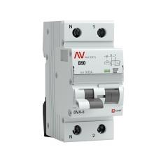 Дифференциальный автомат DVA-6 1P+N 50А (D) 30мА (A) 6кА EKF AVERES