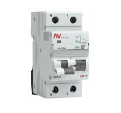 Дифференциальный автомат DVA-6 1P+N 6А (D) 300мА (A) 6кА EKF AVERES