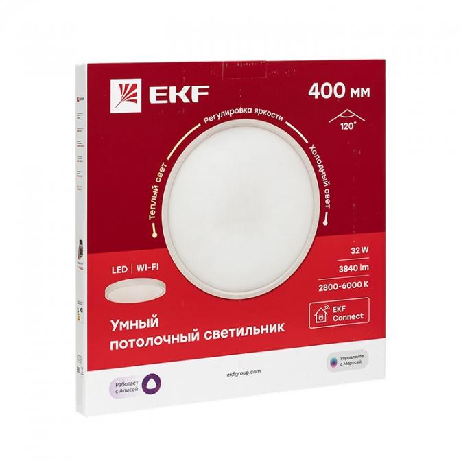 sclwf-400-cct Умный потолочный светильник 400 мм 32W EKF Connect