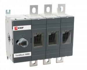 Рубильник 1000A 3P без рукоятки управления TwinBlock EKF PROxima