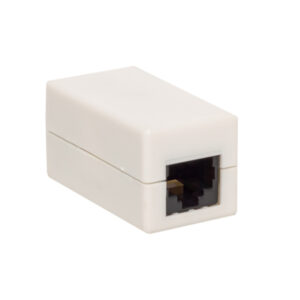 Адаптер проходной TERACOM Cat.5E неэкранированный RJ45-RJ45 белый TRC-INLC-2RJ45-5EUTP-WH