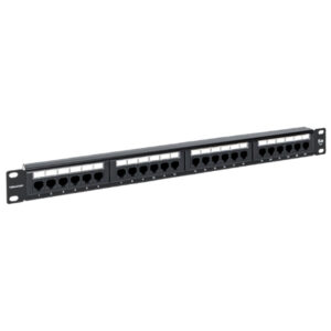 Патч-панель TERACOM 19'' Cat.5E 1U неэкранированная UTP 24 порта RJ-45 110 IDC с органайзером TRC-PPNL-5EUTP-C1U24