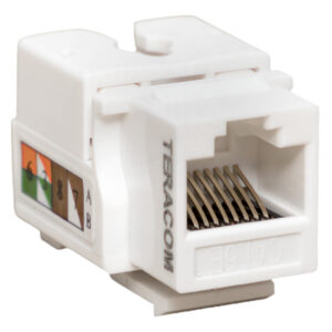 Модуль Keystone TERACOM PRO Cat.5E RJ-45 неэкранированный 110 IDC 90 градусов белый TRP-KSTN-90D-5EUTP-WH
