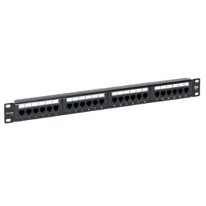 Патч-панель TERACOM PRO 19'' Cat.5E 1U неэкранированная UTP 24 порта RJ-45 Dual IDC TRP-PPNL-5EUTP-1U24