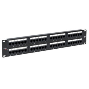 Патч-панель TERACOM PRO 19'' Cat.5E 2U неэкранированная UTP 48 портов RJ-45 Dual IDC TRP-PPNL-5EUTP-2U48