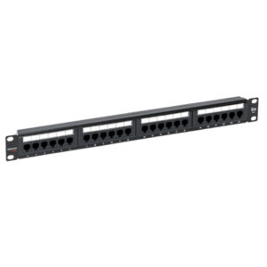 Патч-панель TERACOM PRO 19'' Cat.5E 1U неэкранированная UTP 24 порта RJ-45 Dual IDC с органайзером TRP-PPNL-5EUTP-C1U24