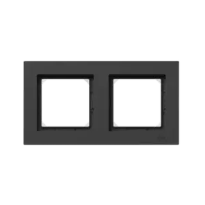 2 - местная рамка, IP44, чёрная, пластик Эпика EKF UP1-FPB-02-44