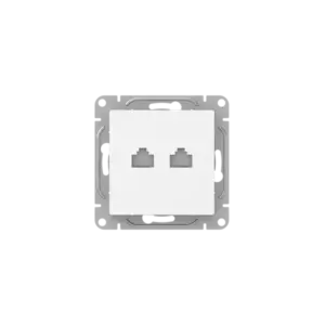 Механизм розетки RJ45 (cat5), белый Эпика EKF UP1-SOW-RJ45-5