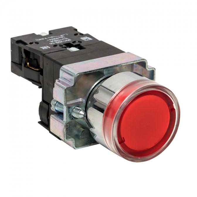 xb2-bw42-24 Кнопка BA42 с подстветкой 24В красная NC EKF PROxima